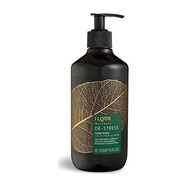 I love I Love, Wellness De-Stress, Lemongrass, Rosemary & Eucalyptus, Cleansing, Liquid Soap, For Hands, 500 ml Unisex