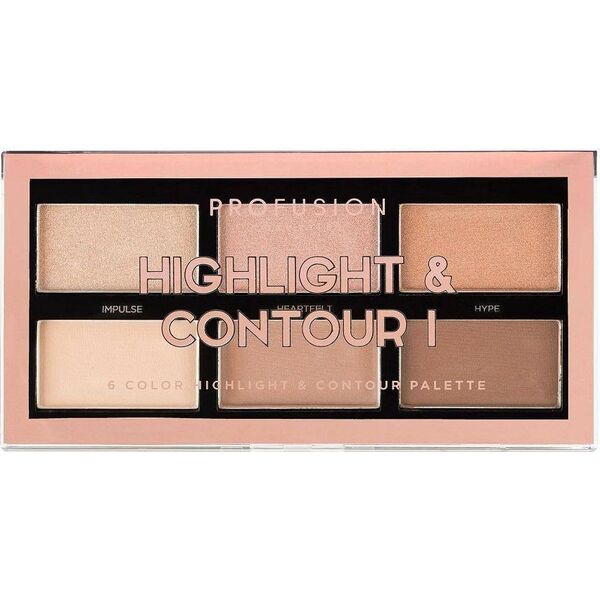 ProFusion Profusion, Profusion, Illuminating, Contouring Palette, 7.8 g For Women