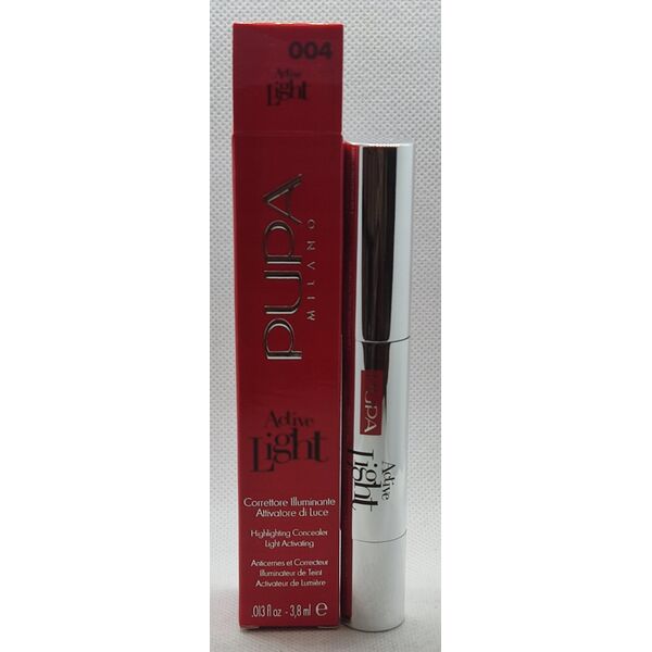 Pupa Pupa, Active-Light, Paraben-Free, Liquid Concealer, 04, Luminous Peach, 4 ml For Women