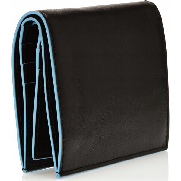 Piquadro Piquadro, Blue Square, Polyester, Card Holder, PP1518B2, Nero/Black, Unisex Unisex