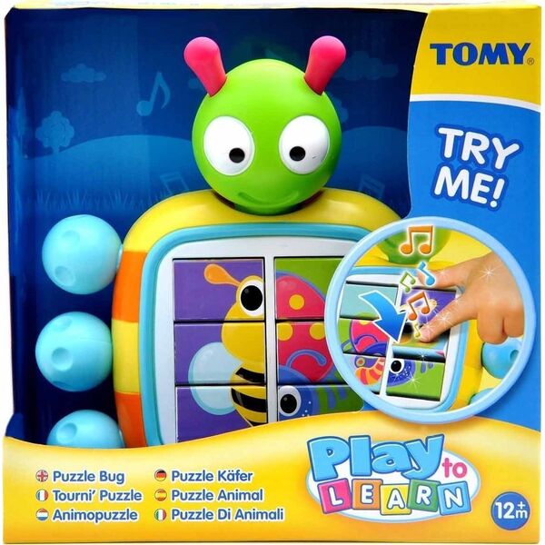 Tomy Tomy, Play To Learn, Bug, Infant Puzzle, Unisex, 12+ months Unisex