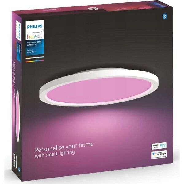 Lampa sufitowa Signify Philips Hue White & Col. Amb. Surimu Panel rund Weiß
