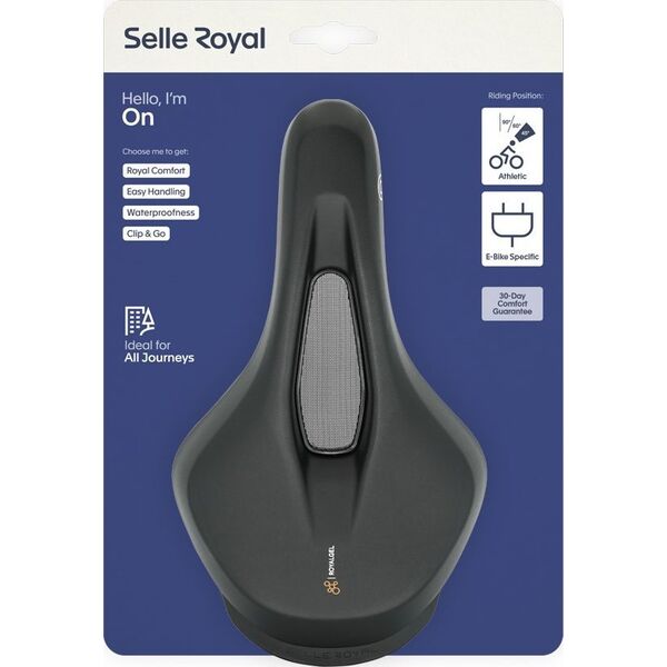 Selle Royal Siodło SELLEROYAL ON OPEN ATHLETIC 45st. żelowe + elastomery unisex (NEW 2024)