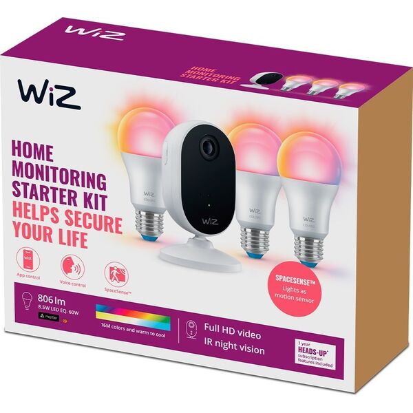 Kamera IP Signify WiZ Security Camera Starter Kit WiFi Einzelpack