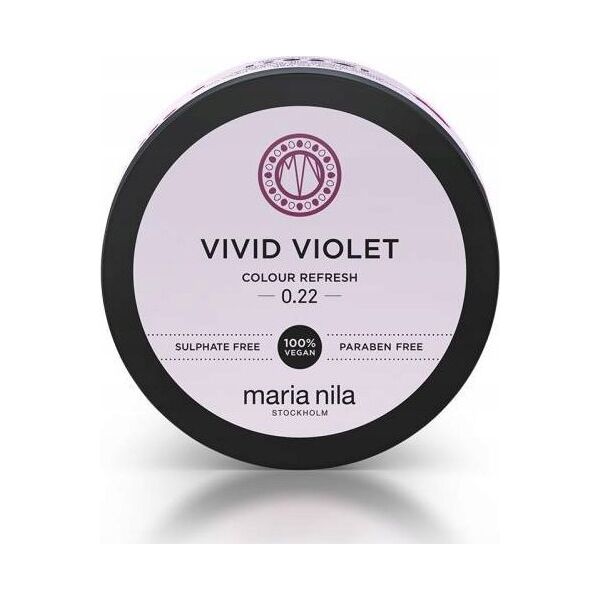 Maria Nila Maria Nila, Colour Refresh, Vegan, Hair Colouring Cream Mask, For Color Refreshing, 0.22 Vivid Violet, 100 ml For Women