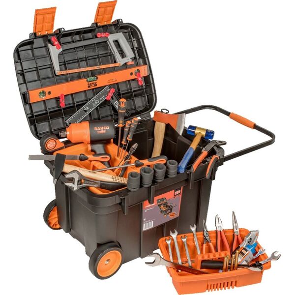 Bahco Bahco Plastikinė įrankių dėžė ant ratukų PTBW67 675x472x416mm 78L