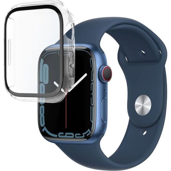 Fixed Fixed Fiksuotas | PASTATYTA | Apple | Laikrodis 45 mm / 8 serija 45 mm | Polikarbonatas | Išvalyti | Viso kadro aprėptis| Suapvalinti kraštai| 100 % skaidrus | Ekrano apsauga