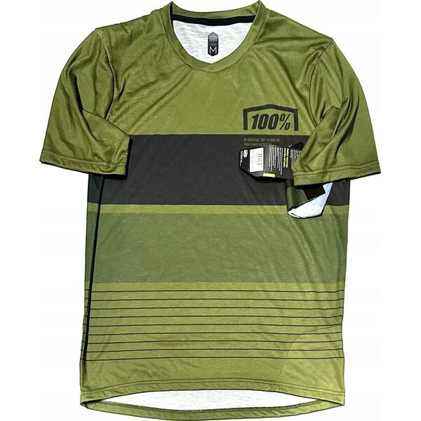 100% Koszulka męska 100% AIRMATIC Jersey krótki rękaw Army roz. M (NEW 2023)
