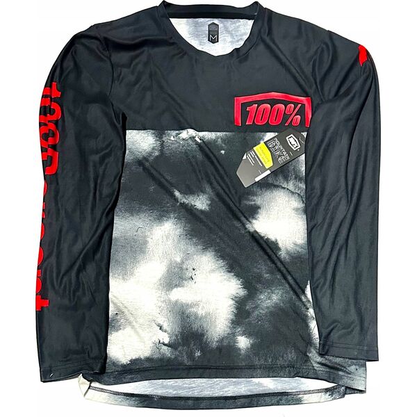 100% Koszulka męska 100% AIRMATIC LE Long Sleeve Black/Grey roz. M (NEW 2023)