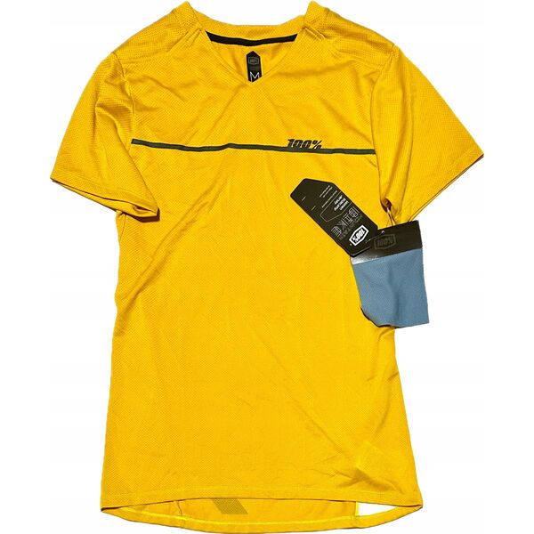 100% Koszulka damska 100% RIDECAMP Womens Jersey krótki rękaw Mustard roz. M (NEW)