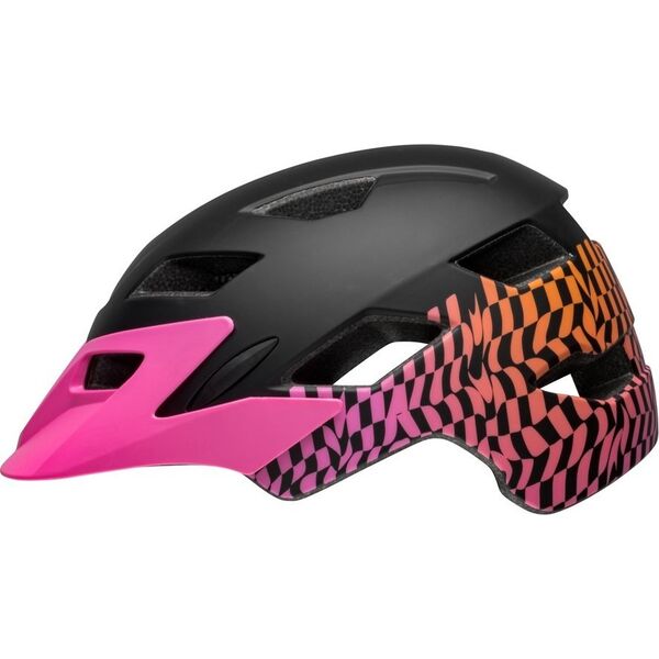 Bell Kask juniorski BELL SIDETRACK Rozmiar kasku: Uniwersalny(50-57 cm), Wybierz kolor: Wavy Checks Matte Pink