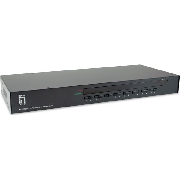 Przełącznik LevelOne LevelOne KVM-3216 przełącznik KVM Możliwości montowania w stelażu Czarny