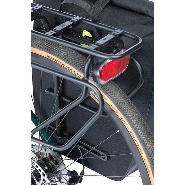 Basil Sakwa pojedyncza BASIL NAVIGATOR WATERPROOF SINGLE PANNIER BAG L 25-31 L, Hook On System, wodoodporna, black (NEW 2024)