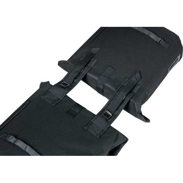 Basil Sakwa miejska podwójna BASIL CITY DOUBLE PANNIER BAG 28-32L, Universal Bridge System, wodoodporna black (NEW 2024)