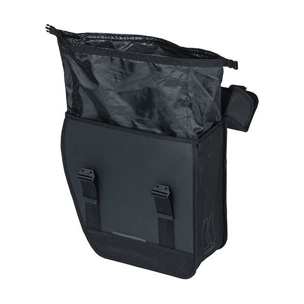 Basil Sakwa miejska pojedyncza BASIL TOUR WATERPROOF SINGLE PANNIER BAG LEFT 14L, Hook On System, wodoodporna left black (NEW 2024)