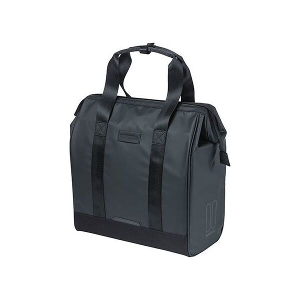 Basil Sakwa miejska pojedyncza BASIL GRAND TARPAULIN BICYCLE SHOPPER 23L, Hook On System, wodoodporna black (NEW 2024)