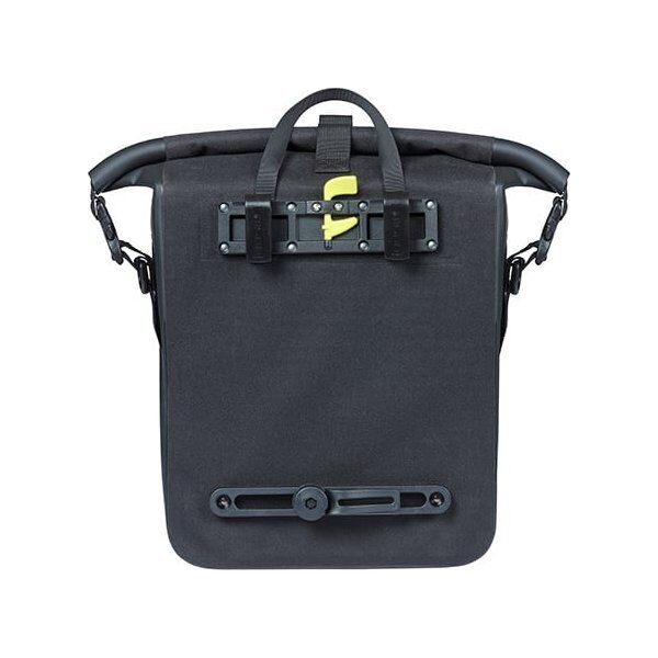 Basil Sakwa pojedyncza BASIL NAVIGATOR WATERPROOF SINGLE PANNIER BAG M 12-15 L, Hook On System, wodoodporna, black (NEW 2024)