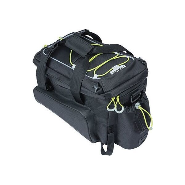 Basil Torba na bagażnik BASIL MILES TARPAULIN TRUNKBAG XL PRO 9-36L, 100% wodoodporna black lime (bez płytki mocującej) (NEW 2024)