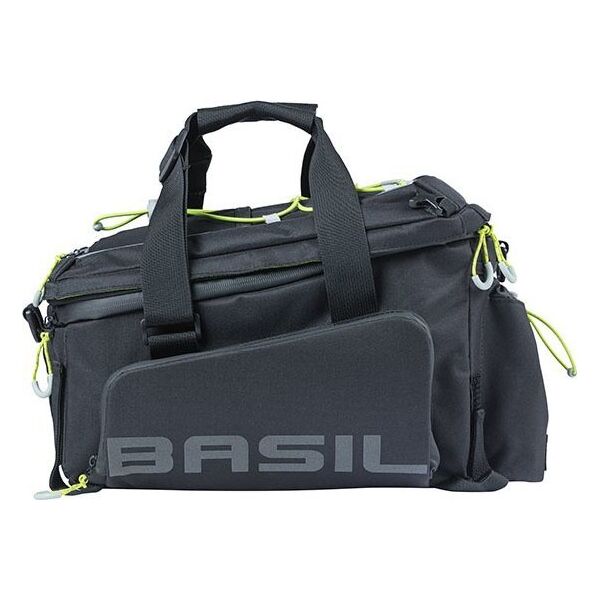 Basil Torba na bagażnik BASIL MILES TARPAULIN TRUNKBAG XL PRO 9-36L, 100% wodoodporna black lime (bez płytki mocującej) (NEW 2024)