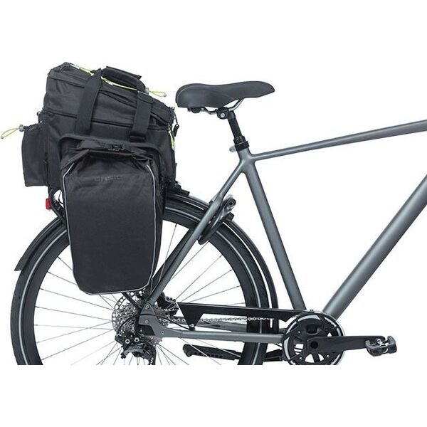 Basil Torba na bagażnik BASIL MILES TARPAULIN TRUNKBAG XL PRO 9-36L, 100% wodoodporna black lime (bez płytki mocującej) (NEW 2024)