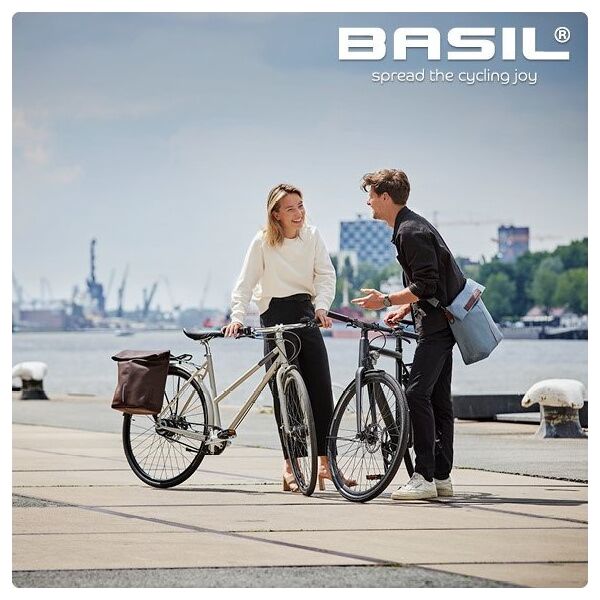 Basil Sakwa Miejska Pojedyncza BASIL CITY SHOPPER 14-16L, Hook On System graphite blue (NEW 2024)