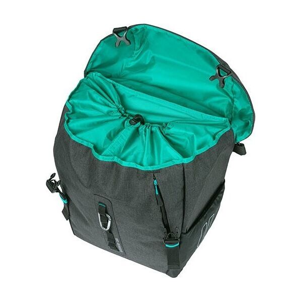 Basil Sakwa pojedyncza BASIL DISCOVERY 365D SINGLE PANNIER BAG L 20L, Hook On System, wodoodporna black melee (NEW 2024)