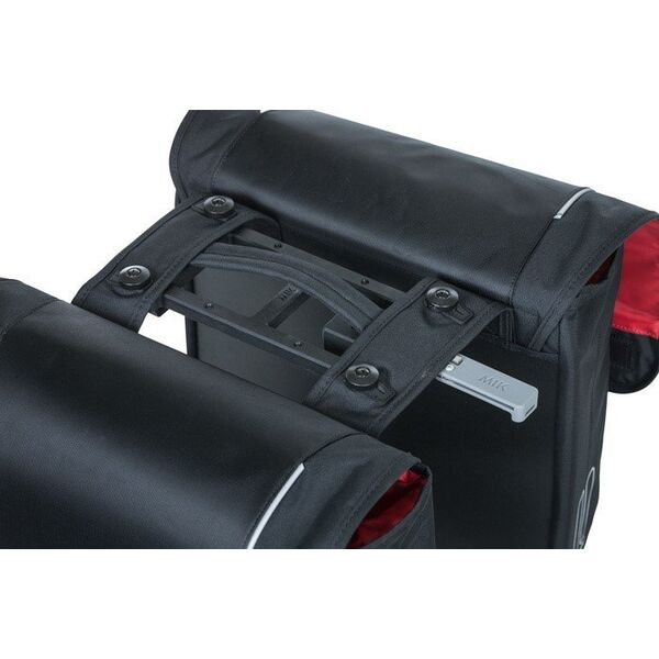 Basil Sakwa miejska podwójna BASIL SPORT DESIGN DOUBLE PANNIER BAG MIK 32L, MIK System (ready to go), czarna (NEW 2024)