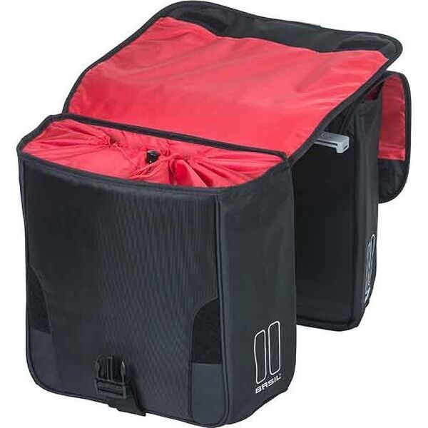 Basil Sakwa miejska podwójna BASIL SPORT DESIGN DOUBLE PANNIER BAG MIK 32L, MIK System (ready to go), czarna (NEW 2024)