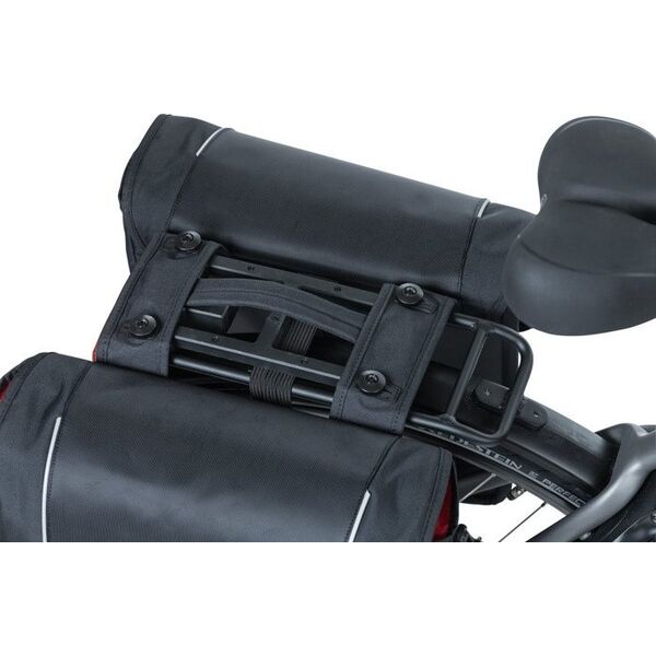 Basil Sakwa miejska podwójna BASIL SPORT DESIGN DOUBLE PANNIER BAG MIK 32L, MIK System (ready to go), czarna (NEW 2024)