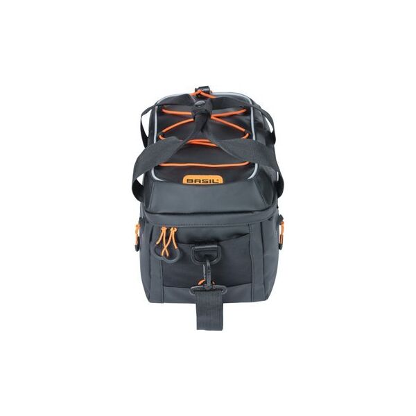 Basil Torba na bagażnik BASIL MILES TARPAULIN TRUNKBAG MIK 7L, MIK System (ready to go), 100% wodoodporna black orange (NEW 2024)