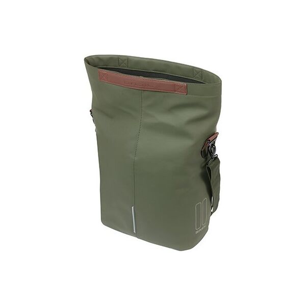 Basil Sakwa Miejska Pojedyncza BASIL CITY BICYCLE SHOPPER 14-16L, Hook-On System, moss green (NEW 2024)