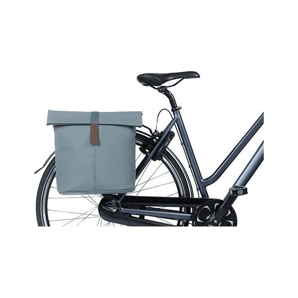 Basil Sakwa miejska podwójna BASIL CITY DOUBLE PANNIER BAG MIK 28-32L, MIK System (ready to go), graphite blue (NEW 2024)