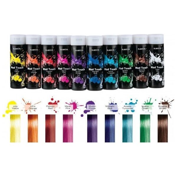 Subrina Professional Subrina Professional, Mad Touch, Oxidant-Free And Ammonia-Free, Hair Colouring Gel, For Direct Colouring,  Passion Red, 200 ml For Women