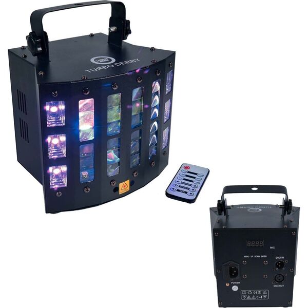LIGHT4ME LIGHT4ME Turbo Derby multiefekt LED laser UV +pilot