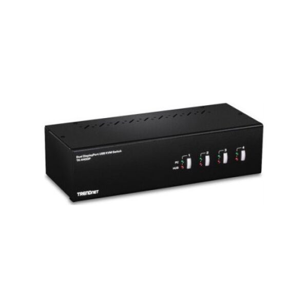 Przełącznik TRENDnet Trendnet TK-440DP przełącznik KVM Czarny, Srebrny