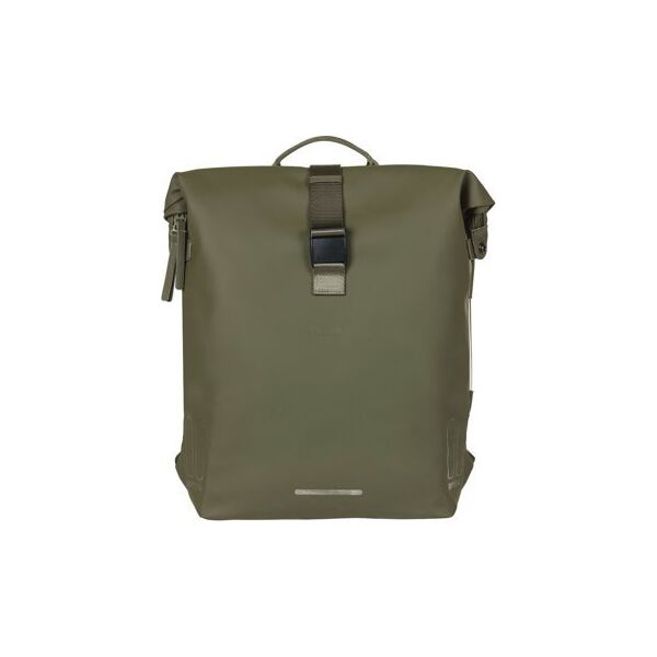 Basil Plecak/Sakwa rowerowa BASIL SOHO BACKPACK NORDLICHT17L, mocowanie na haki Hook-On System, wodoodporny poliester, oświetlenie, moss green (NEW 2024)