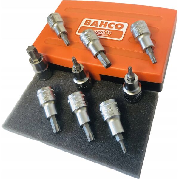 Bahco Bahco Galvučių su antgaliais komplektas, S9 Torx T20-T60 9 vnt. 1/2´´