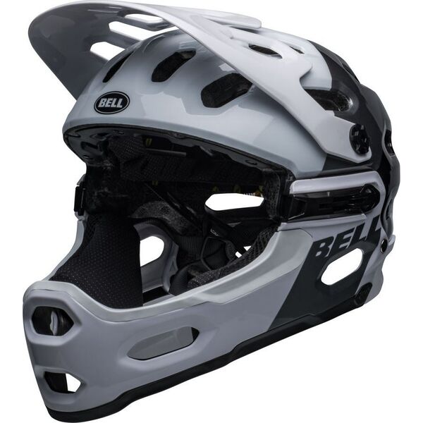 Bell Kask full face BELL SUPER 3R Rozmiar kasku: S(52-56cm), Wybierz kolor: Matte Dark Green Infrared