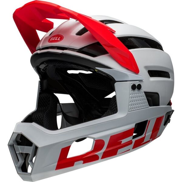 Bell Kask full face BELL SUPER AIR R Rozmiar kasku: M(55-59 cm), Wybierz kolor: Matte Gloss White Infrared