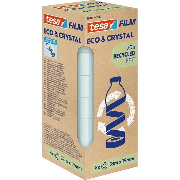 Tesa tesafilm® Eco & Crystal, 33m x 19mm, 8-pack