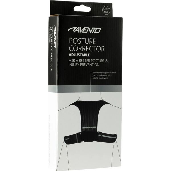 Avento Laikysenos korektorius AVENTO 44SH black/silver