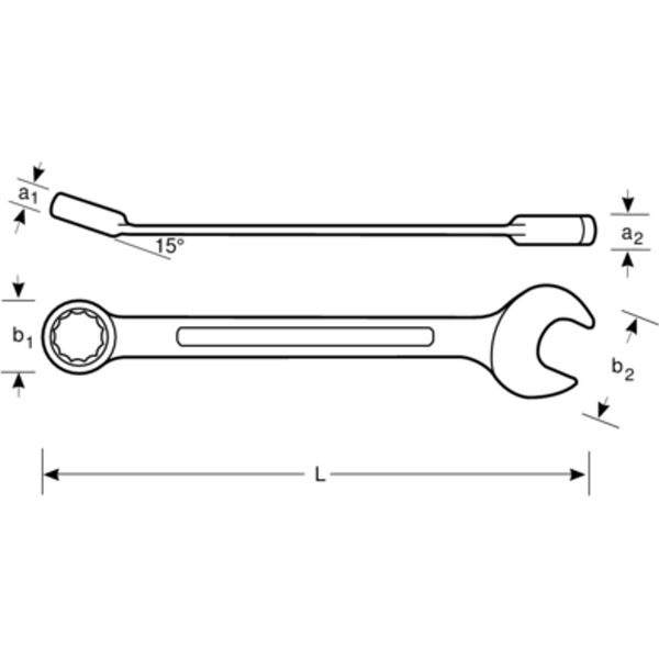 Bahco Klucz płasko-oczkowy z grzechotką uchylną 17 mm BAHCO