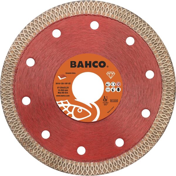 Bahco Tarcza diamentowa ciągła 125x1.2x22.23mm do ceramiki BAHCO