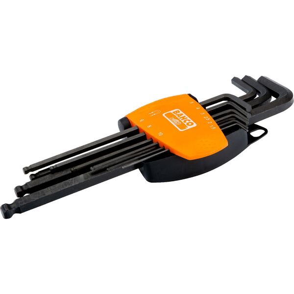 Bahco Klucze imbusowe z kulką i magnetyzerem 9 szt. 1.5-10 mm BAHCO