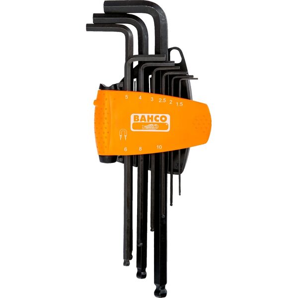 Bahco Klucze imbusowe z kulką i magnetyzerem 9 szt. 1.5-10 mm BAHCO