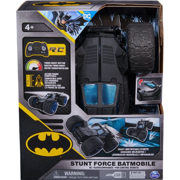 Batman BATMAN nuotolinio valdymo automobilis Stunt Shot Batmobile, 6066871