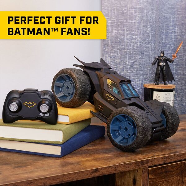 Batman BATMAN nuotolinio valdymo automobilis Stunt Shot Batmobile, 6066871