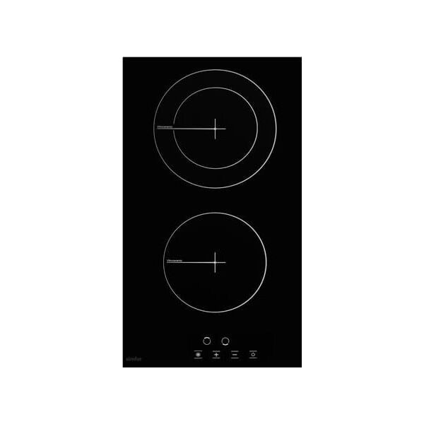 Płyta grzewcza Simfer Simfer | Hob | H3.020.DEBSP | Vitroceramic | Number of burners/cooking zones 2 | Touch | Black