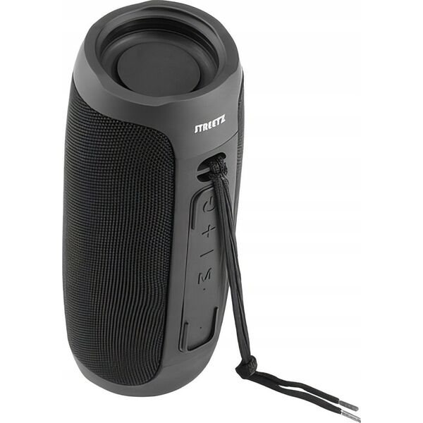 Głośnik Streetz Streetz Nešiojama kolonėlė Bluetooth, 2x10W, AUX, micro SD lizdas, juoda / S350-BLK / 6612034