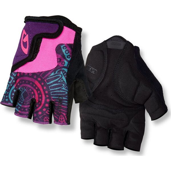 Giro Rękawiczki juniorskie GIRO BRAVO JR krótki palec Rozmiar: XS, Wybierz kolor: Screaming Teal Neon Pink